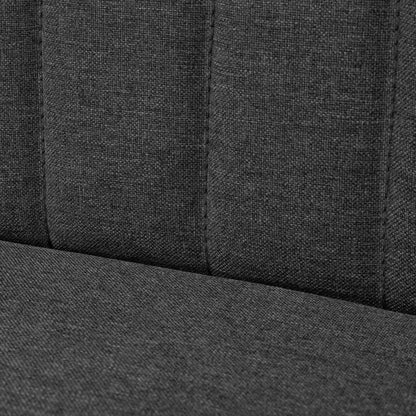 Divano in Tessuto 117x55,5x77 cm Grigio Scuro