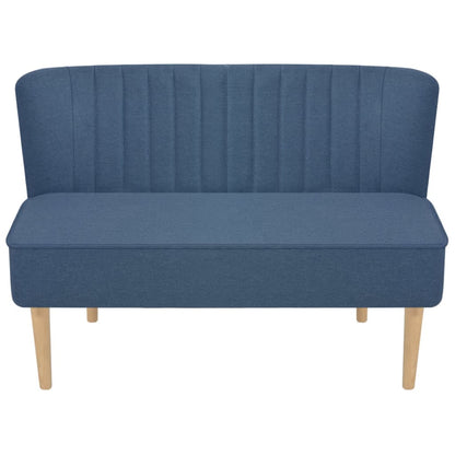 Divano in Tessuto 117x55,5x77 cm Blu