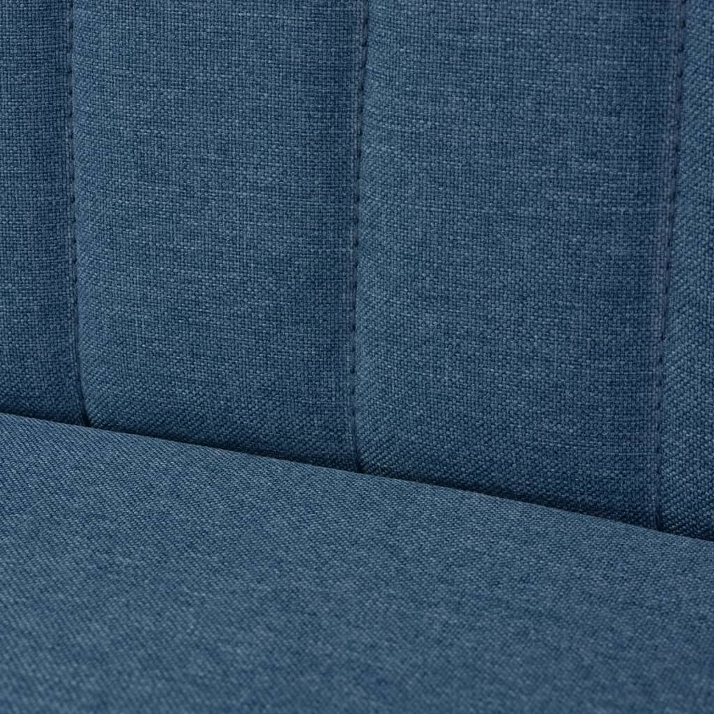 Divano in Tessuto 117x55,5x77 cm Blu
