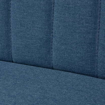 Divano in Tessuto 117x55,5x77 cm Blu