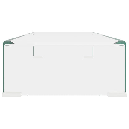 Mobile/Rialzo Porta TV in Vetro Trasparente 70x30x13 cm
