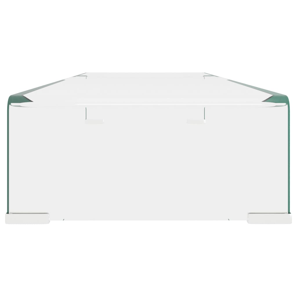 Mobile/Rialzo Porta TV in Vetro Trasparente 90x30x13 cm
