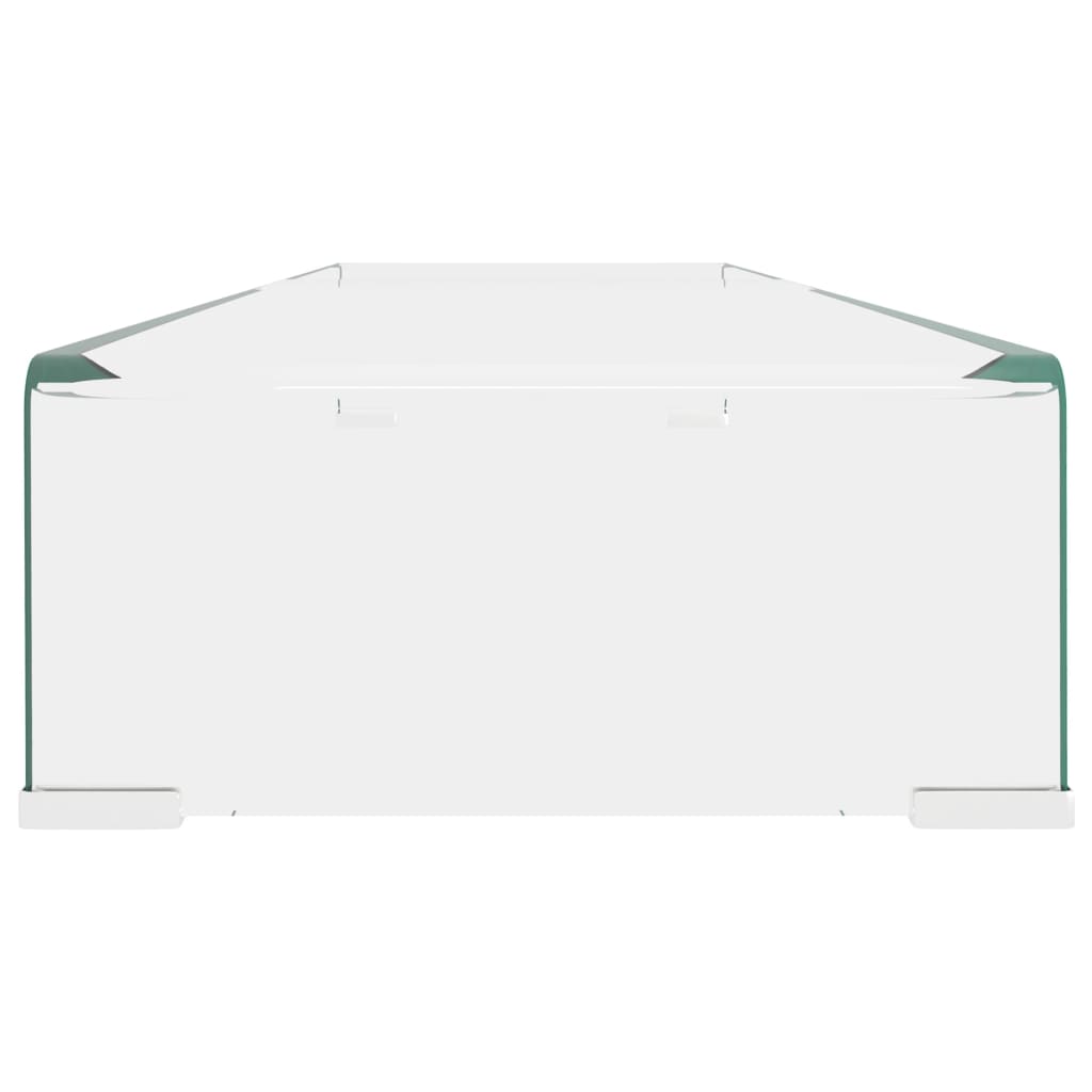 Mobile/Rialzo Porta TV in Vetro Trasparente 110x30x13 cm
