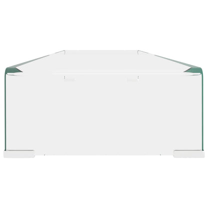 Mobile/Rialzo Porta TV in Vetro Trasparente 110x30x13 cm