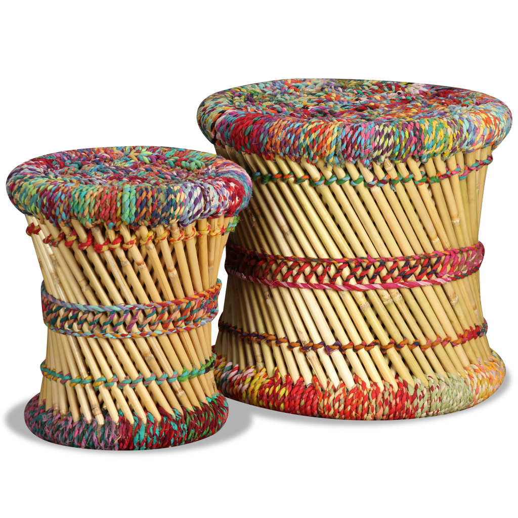 Sgabello con Motivi Chindi 2 pz Multicolore in BambÃ¹