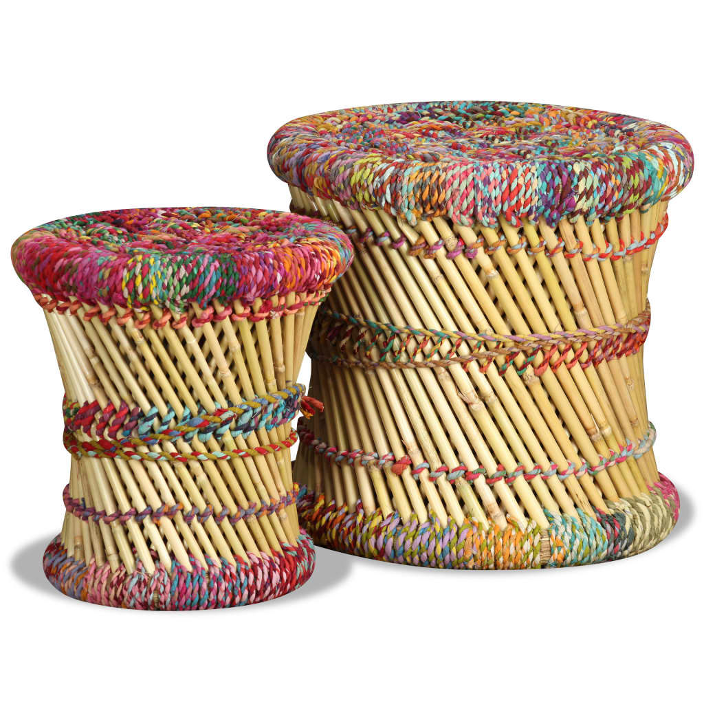 Sgabello con Motivi Chindi 2 pz Multicolore in BambÃ¹