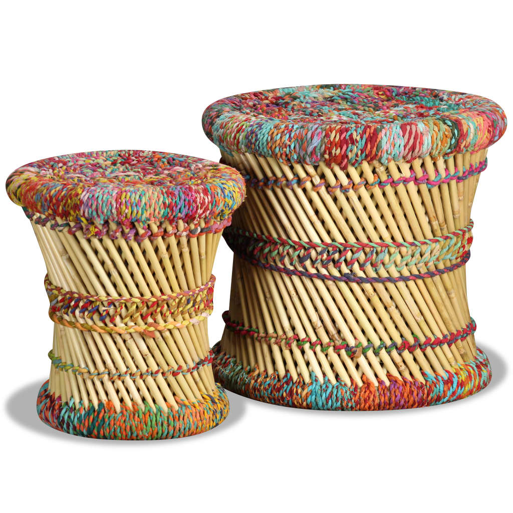 Sgabello con Motivi Chindi 2 pz Multicolore in BambÃ¹