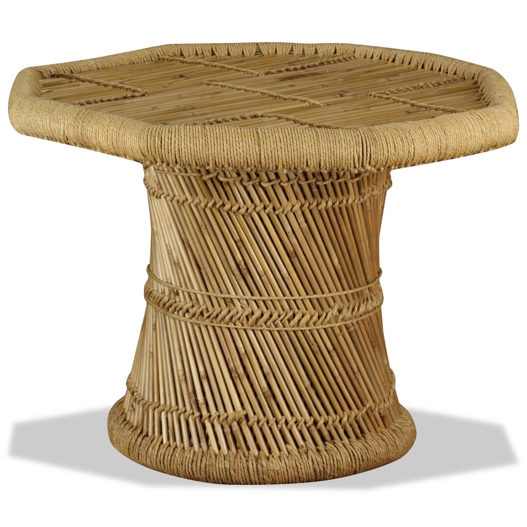 Tavolino da Salotto in BambÃ¹ Ottagonale 60x60x45 cm