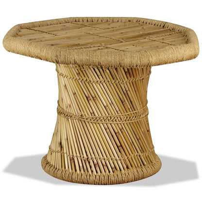 Tavolino da Salotto in BambÃ¹ Ottagonale 60x60x45 cm