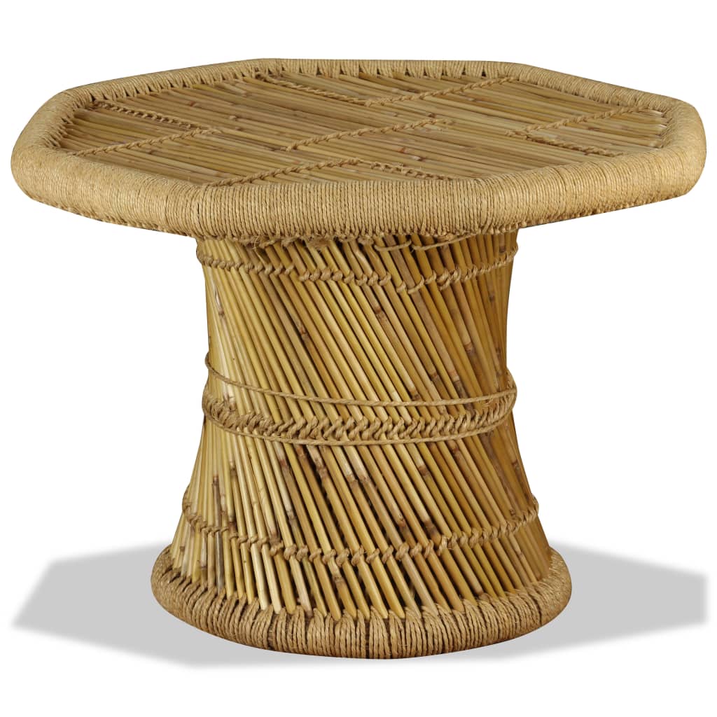 Tavolino da Salotto in BambÃ¹ Ottagonale 60x60x45 cm
