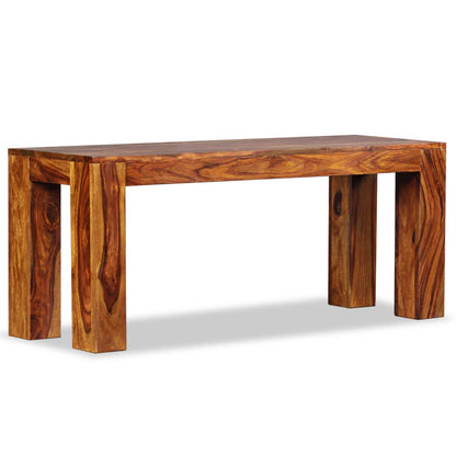 Panca in Legno Massello di Sheesham 110x35x45 cm