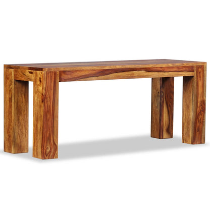 Panca in Legno Massello di Sheesham 110x35x45 cm
