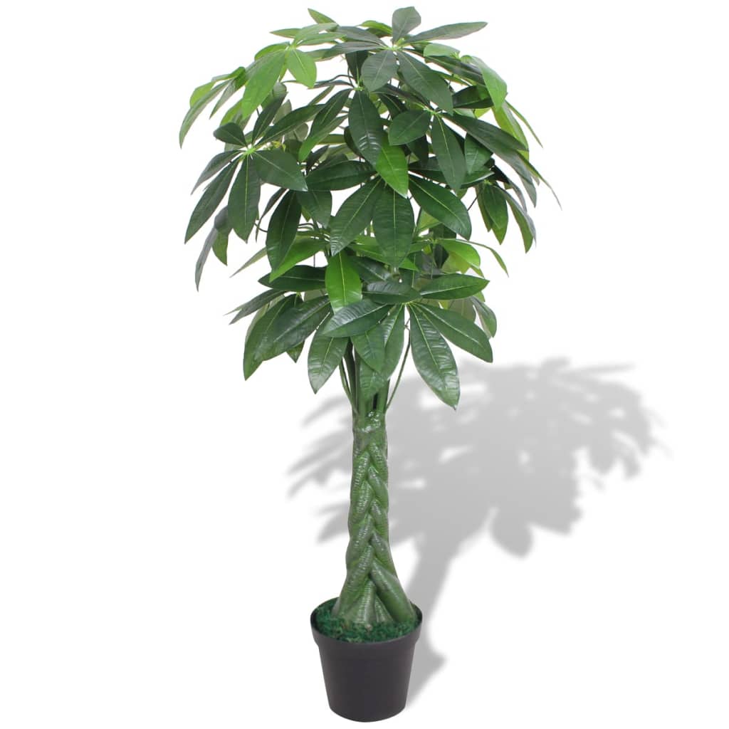Pachira Acquatica Pianta Artificiale con Vaso 145 cm Verde