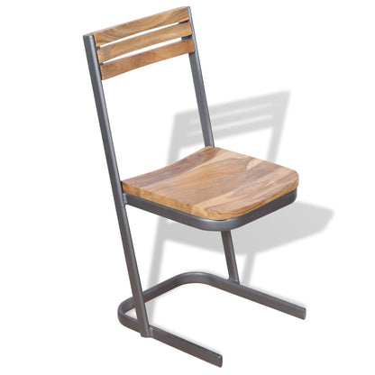 Sedie da Pranzo 6 pz in Legno Massello di Teak