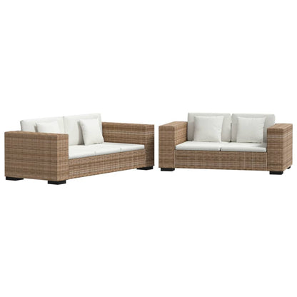 Set Divani a 2 Posti e 3 Posti in Vero Rattan