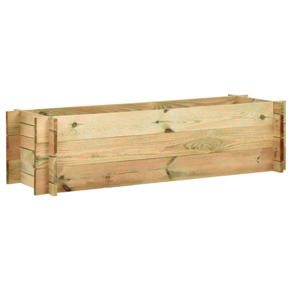 Fioriera Giardino Letto Vegetale in Legno Impregnato 120 cm
