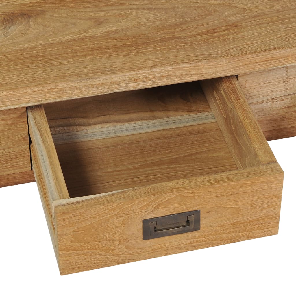 Tavolino da Salotto in Legno Massello di Teak 100x60x35 cm