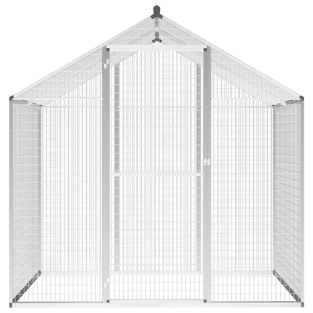 Voliera da Giardino in Alluminio 178x122x194 cm