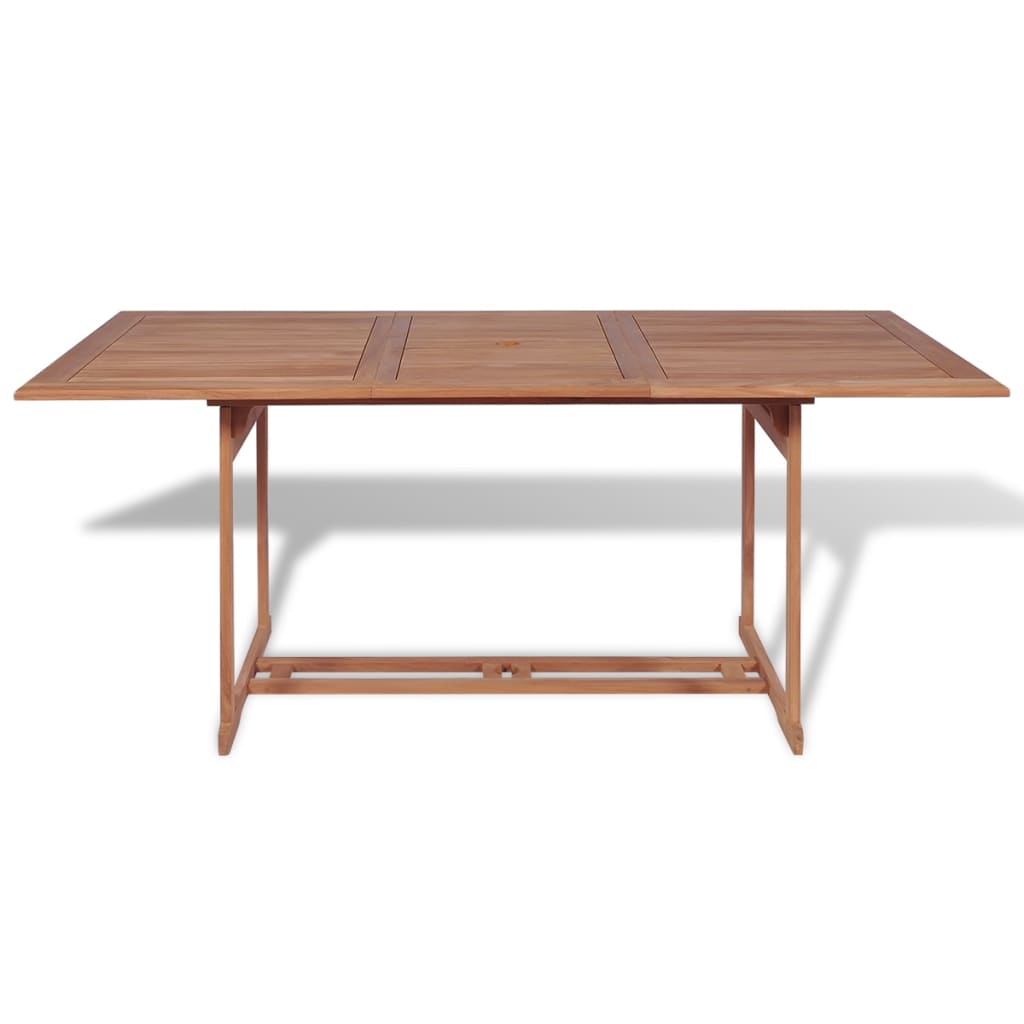 Tavolo da Giardino 180x90x75 cm in Massello di Teak