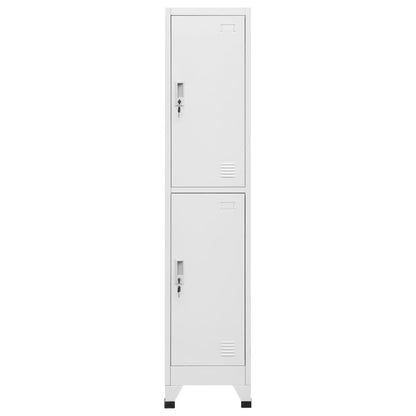 Armadietto a Chiave a 2 Scomparti 38x45x180 cm