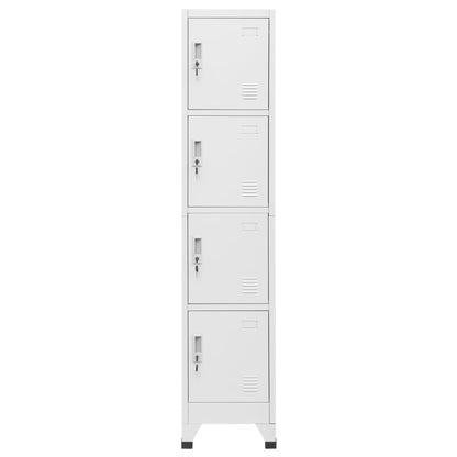 Armadietto a Chiave a 4 Scomparti 38x45x180 cm