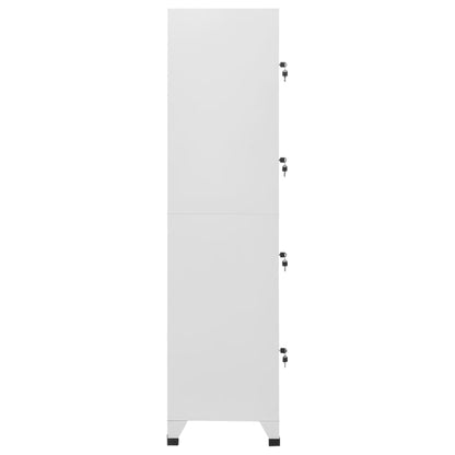 Armadietto a Chiave a 4 Scomparti 38x45x180 cm