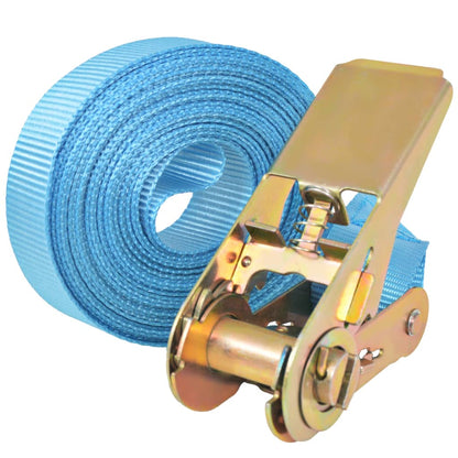 Cinghie dÃ¢â‚¬â„¢Ancoraggio 10 pz a Cricchetto 0,8 T 4mx25mm Blu