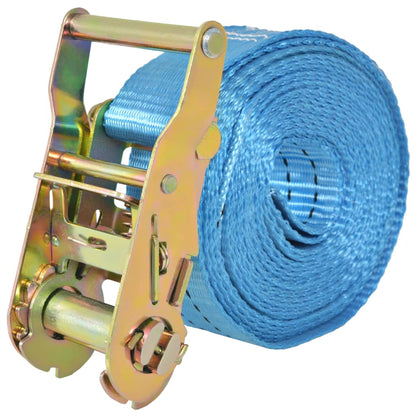 Cinghie d'Ancoraggio 10 pz a Cricchetto 2 T 6mx38mm Blu