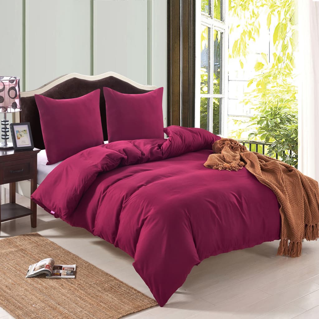 Set Copripiumino Rosso BordÃ² 155x220/80x80 cm