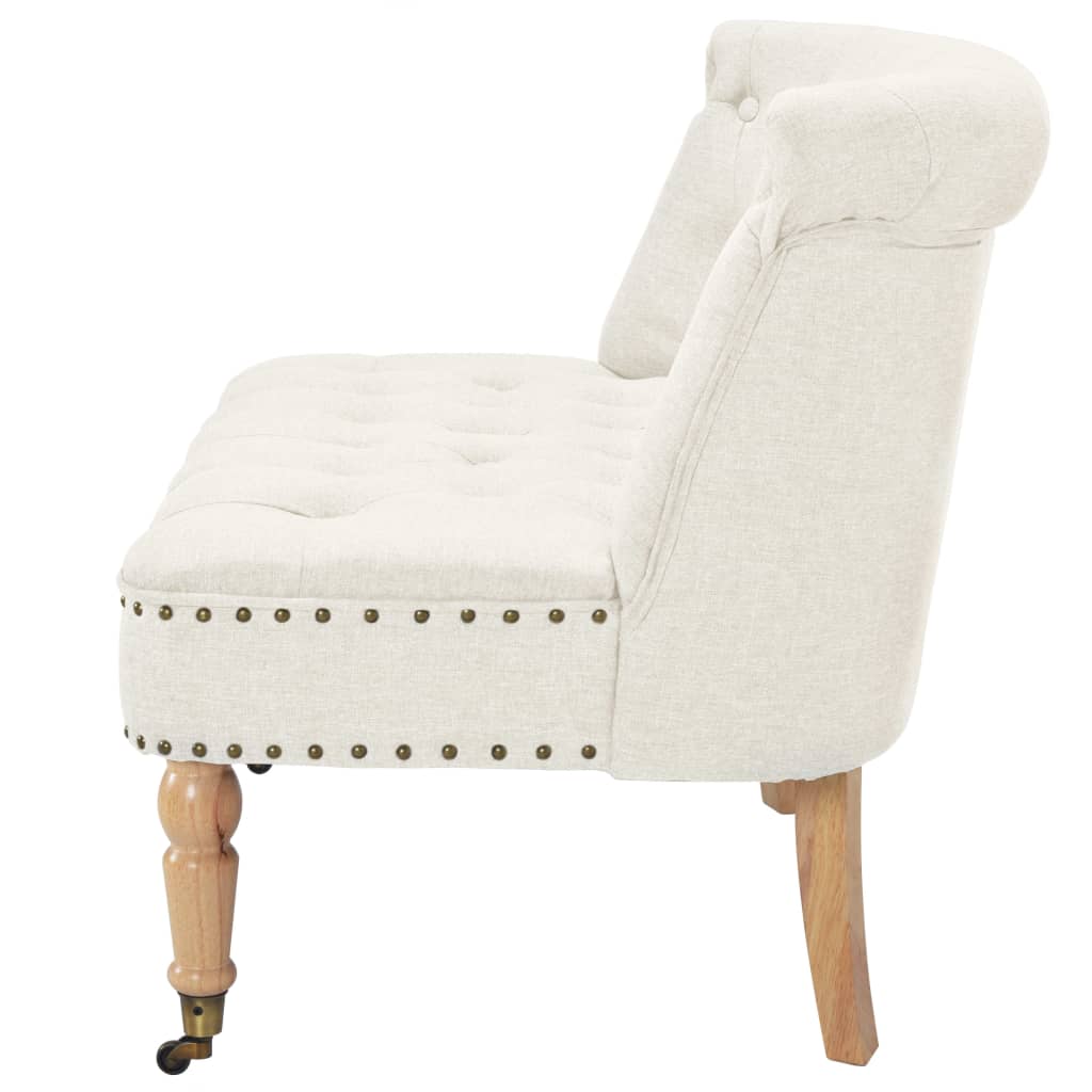 Divanetto in Tessuto 94x67x76 cm Bianco