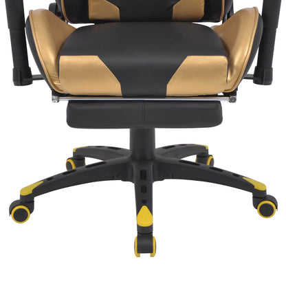 Sedia da gaming Oro 70 x 71 x 136 cm Pelle Artificiale