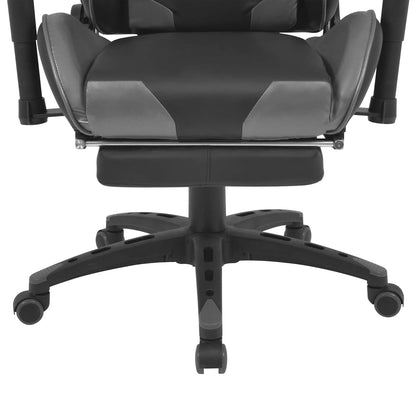 Sedia da gaming Grigio 70 x 71 x 136 cm Pelle Artificiale