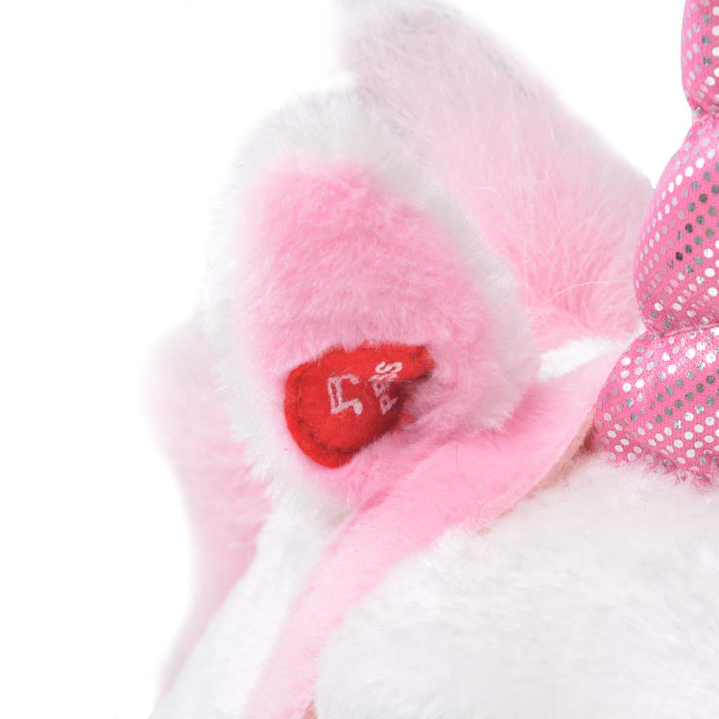 Unicorno di Peluche in Piedi Bianco e Rosa XXL