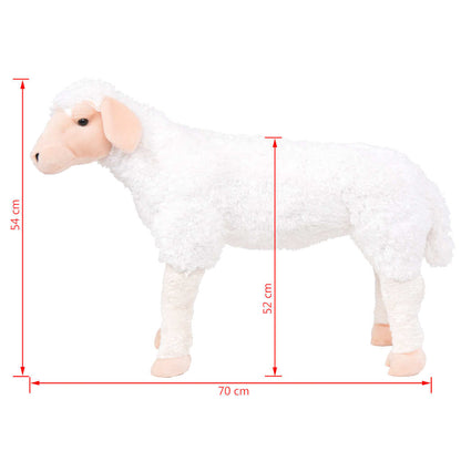 Pecora in Peluche in Piedi Bianca XXL