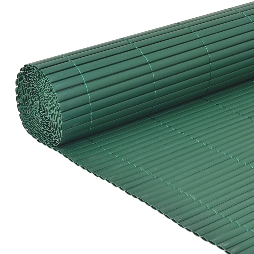 Recinzione da Giardino a Doppio Lato in PVC 90x300 cm Verde