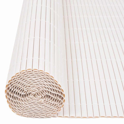 Recinzione per Giardino Bianco 150 x 500 cm PVC
