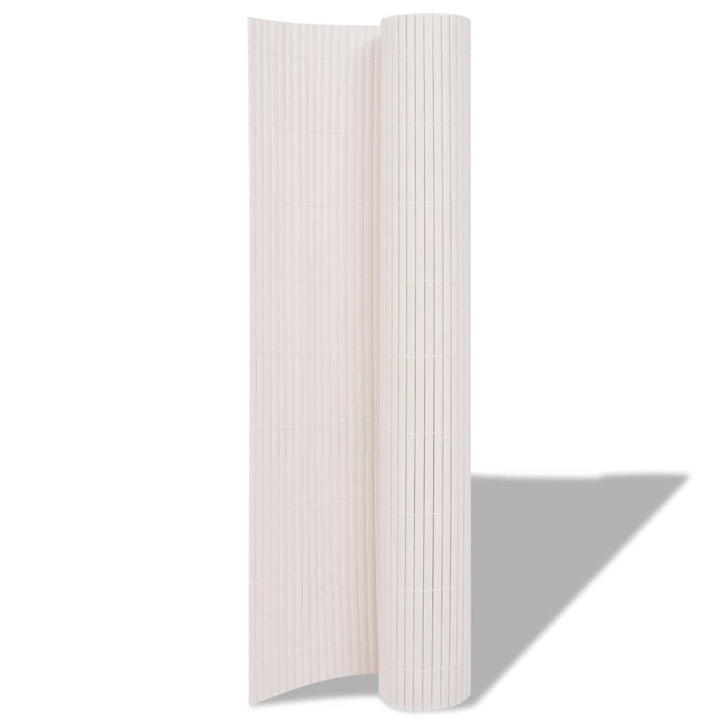 Recinzione per Giardino Bianco 150 x 500 cm PVC