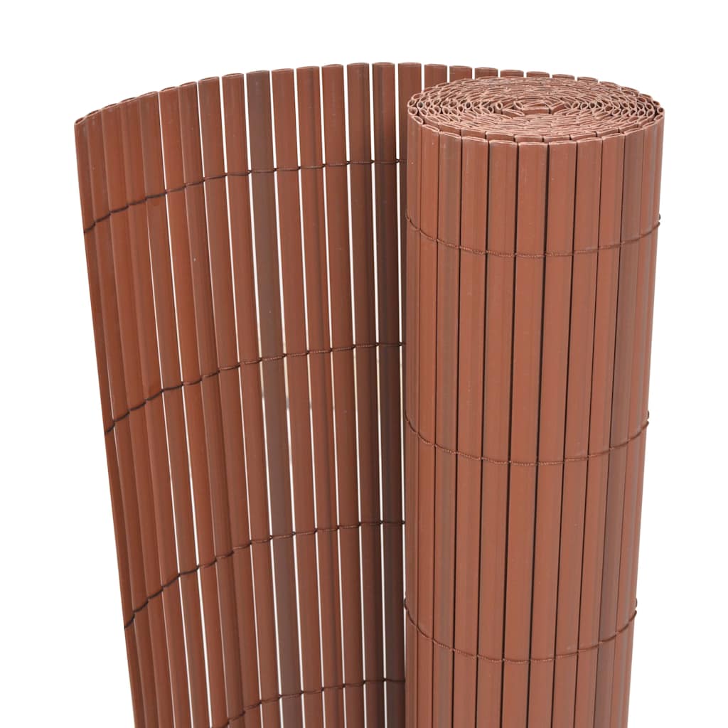 Recinzione per Giardino Marrone 150 x 500 cm PVC
