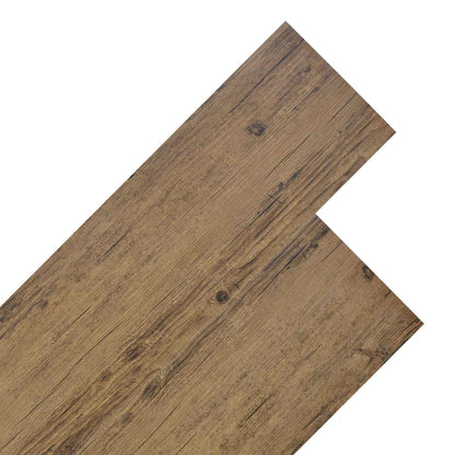 Tavole per Pavimenti 18 pcs Marrone Noce 5,26 mÂ² PVC