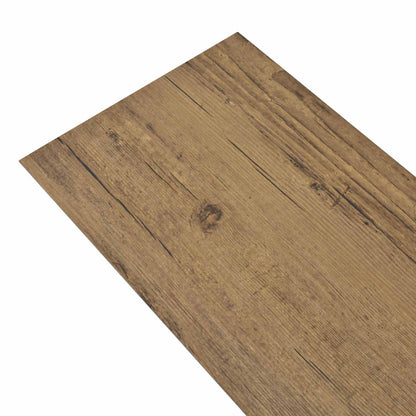 Tavole per Pavimenti 18 pcs Marrone Noce 5,26 mÂ² PVC
