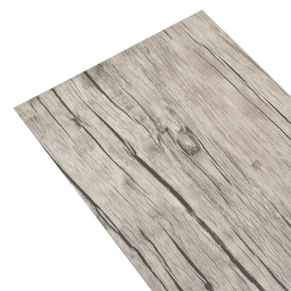 Listoni Pavimenti Non Autoadesivi PVC 5,26m² 2mm Rovere Slavato