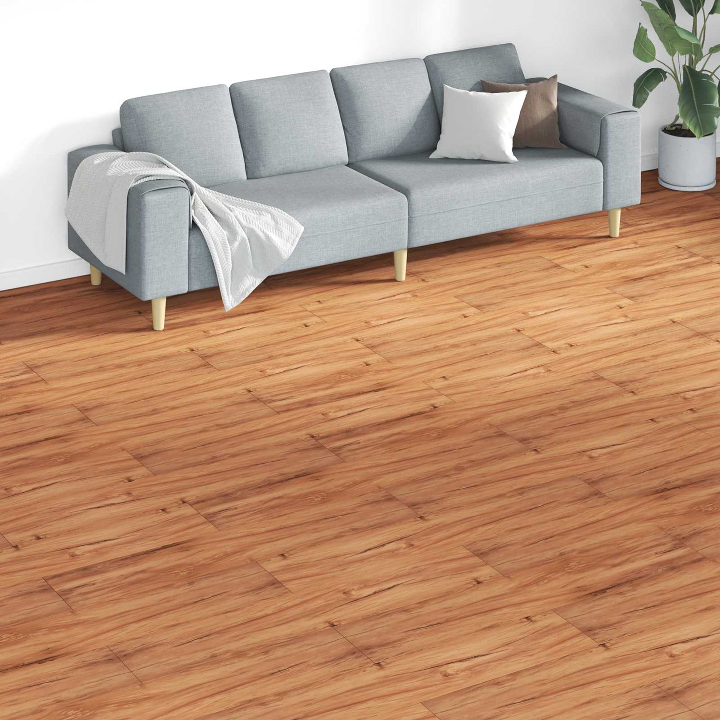 Tavole per Pavimenti 18 pcs Marrone 5,26 mÂ² PVC