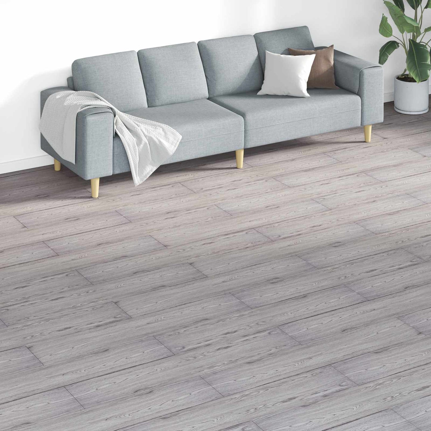 Tavole per Pavimenti 18 pcs Grigio scuro 5,26 mÂ² PVC