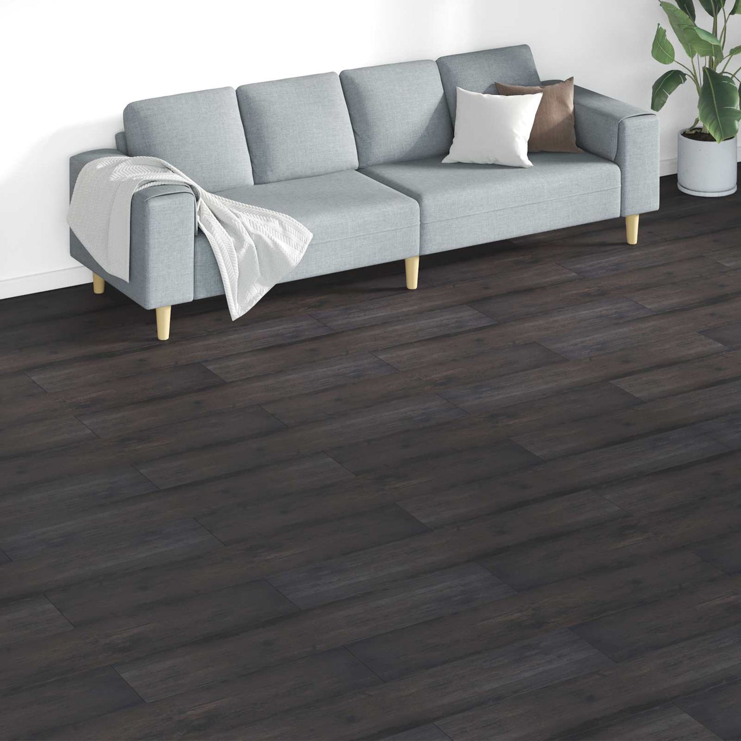 Tavole per Pavimenti 18 pcs Grigio scuro 5,26 mÂ² PVC