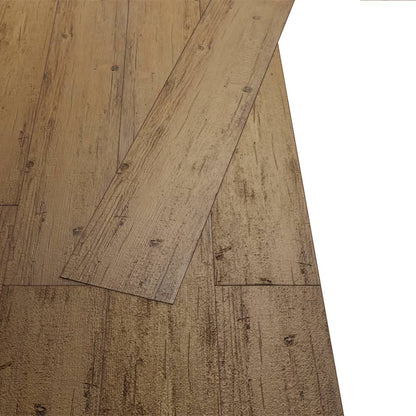 Listoni Pavimentazione Autoadesivi PVC 5,02m² 2 mm Marrone Noce