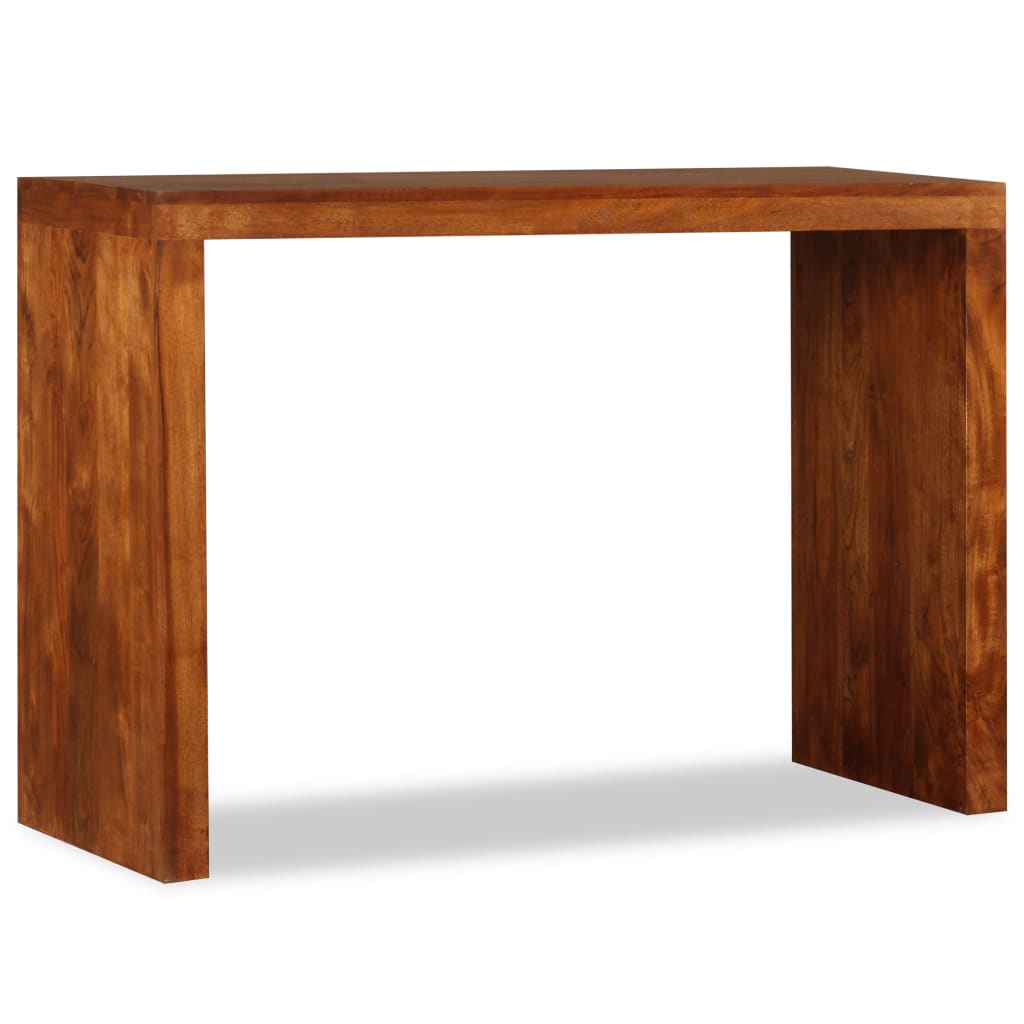 Tavolo Consolle in Legno Massello Finitura Ambra 110x40x76 cm