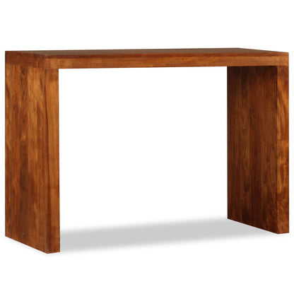 Tavolo Consolle in Legno Massello Finitura Ambra 110x40x76 cm