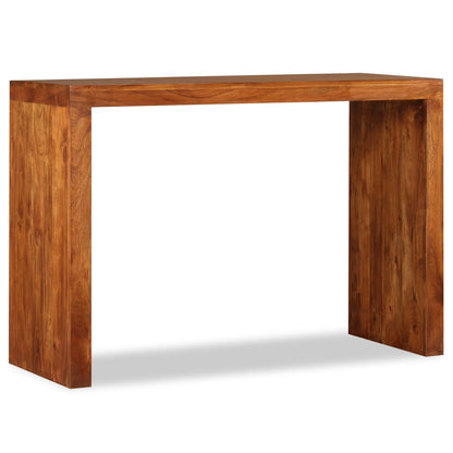 Tavolo Consolle in Legno Massello Finitura Ambra 110x40x76 cm