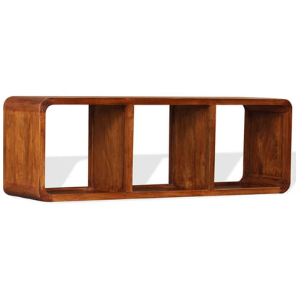 Mobile TV in Legno Massello con Finitura Ambra 120x30x40 cm