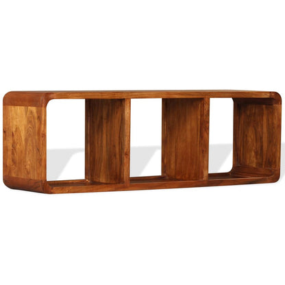 Mobile TV in Legno Massello con Finitura Ambra 120x30x40 cm